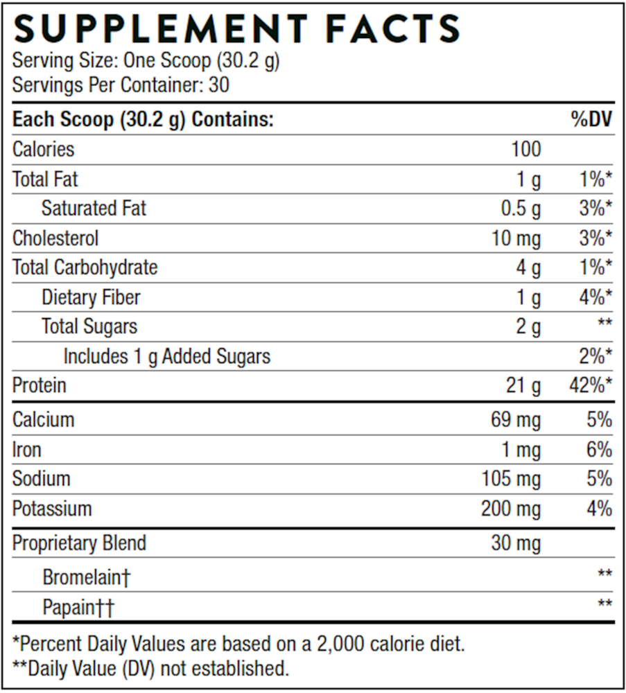 Thorne Whey Protein Isolate - Chocolate NSF CERTIFIED FOR SPORT