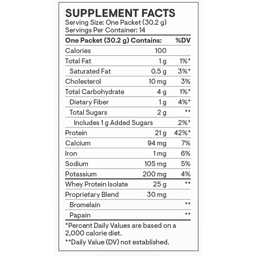 Thorne Whey Protein Isolate - Travel Packs - Chocolate NSF CERTIFIED FOR SPORT