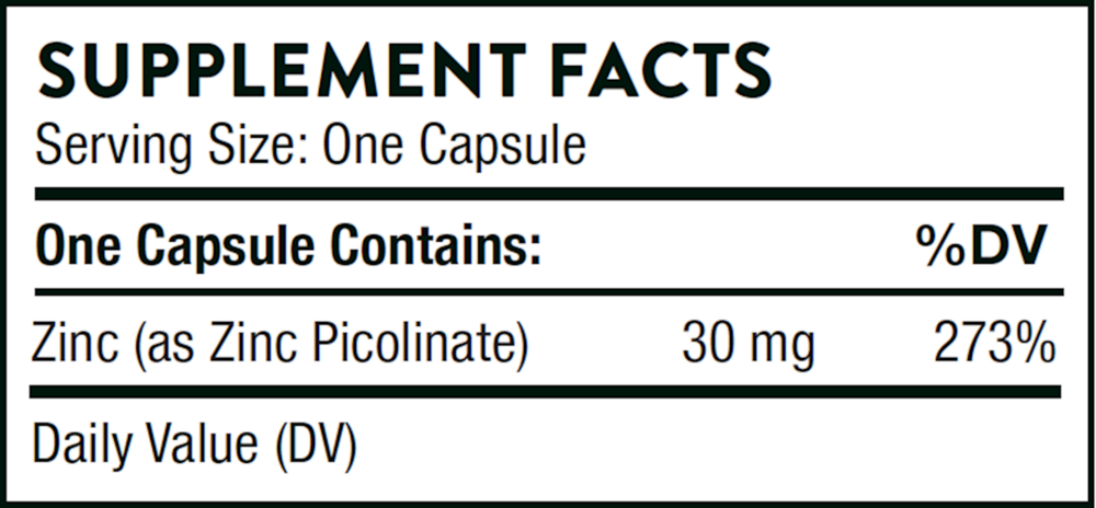 Thorne Zinc Picolinate - 30 mg