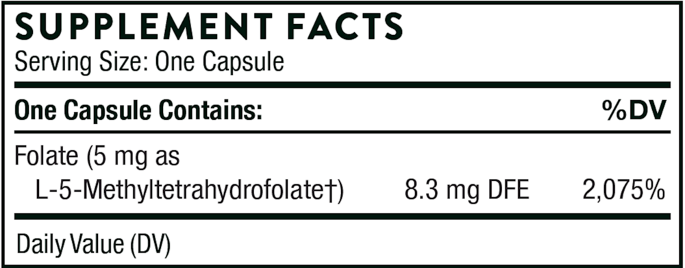 Thorne 5-MTHF 5MG