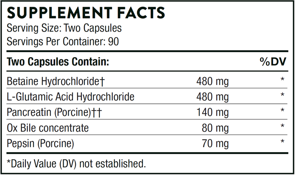 Thorne Advanced Digestive Enzymes