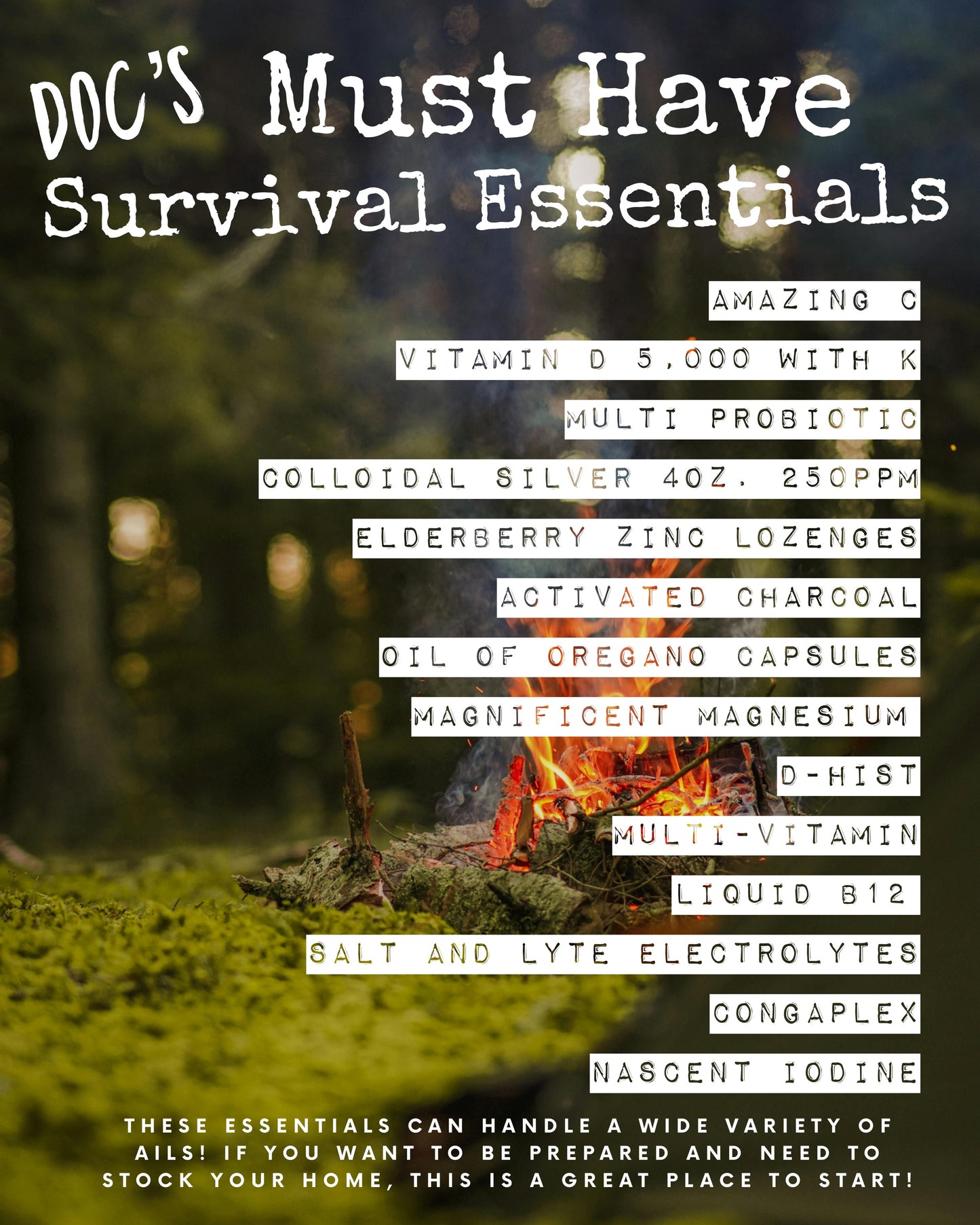 Doc’s Must Have Survival Essentials