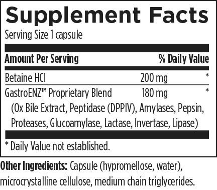 Doc’s Digestive Enzymes with Betaine 180 ct