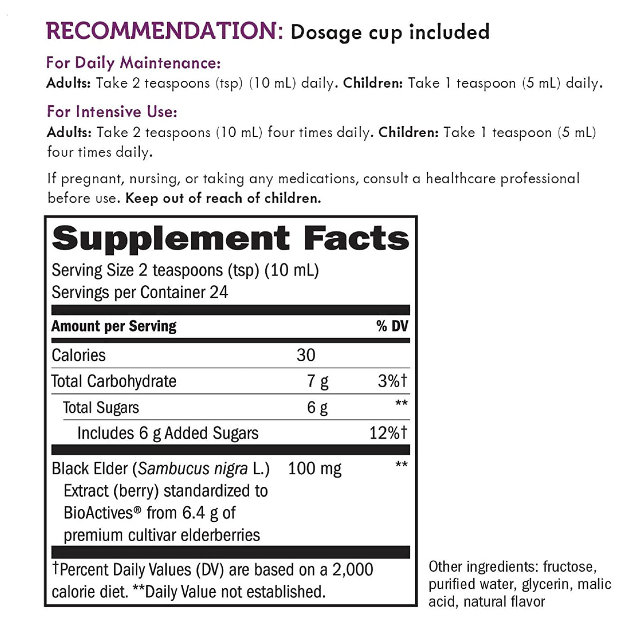 Sambucus Elderberry Syrup 4 fl oz