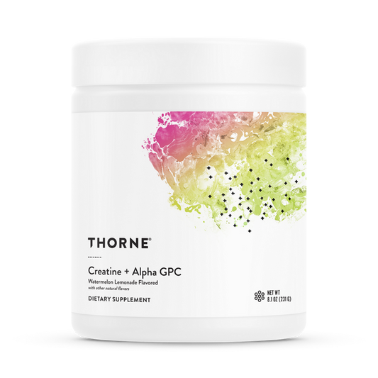 Thorne Creatine + Alpha GPC (Watermelon Lemonade Flavored) NSF Certified For Sport