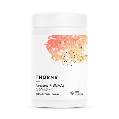 Thorne Creatine + BCAAs Peach Mango NSF Certified For Sport