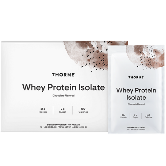 Thorne Whey Protein Isolate - Travel Packs - Chocolate NSF CERTIFIED FOR SPORT