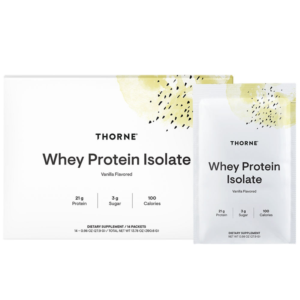 Thorne Whey Protein Isolate - Travel Packs - Vanilla NSF CERTIFIED FOR SPORT