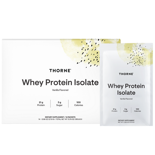 Thorne Whey Protein Isolate - Travel Packs - Vanilla NSF CERTIFIED FOR SPORT