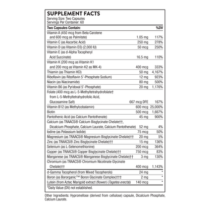 Thorne Basic Nutrients 2/Day NSF Certified For Sport