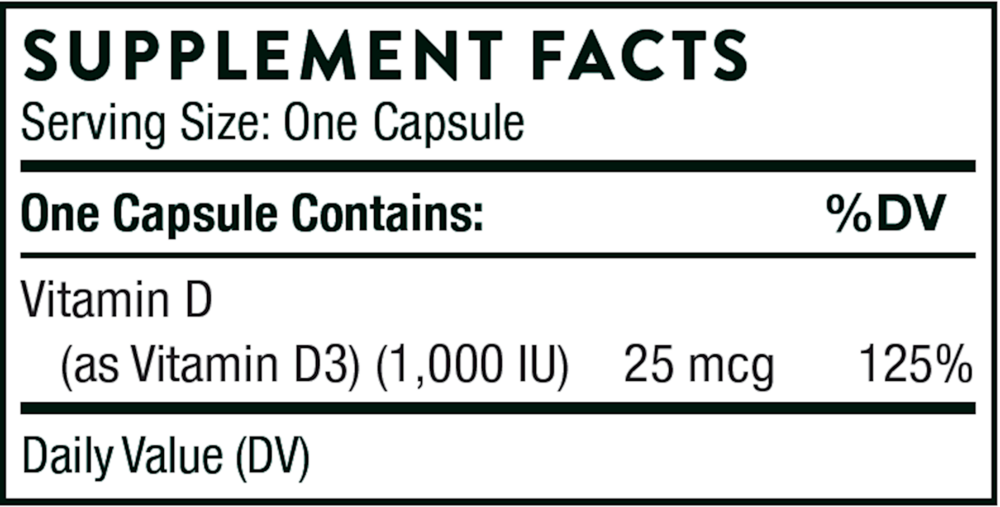 Thorne Vitamin D-1,000