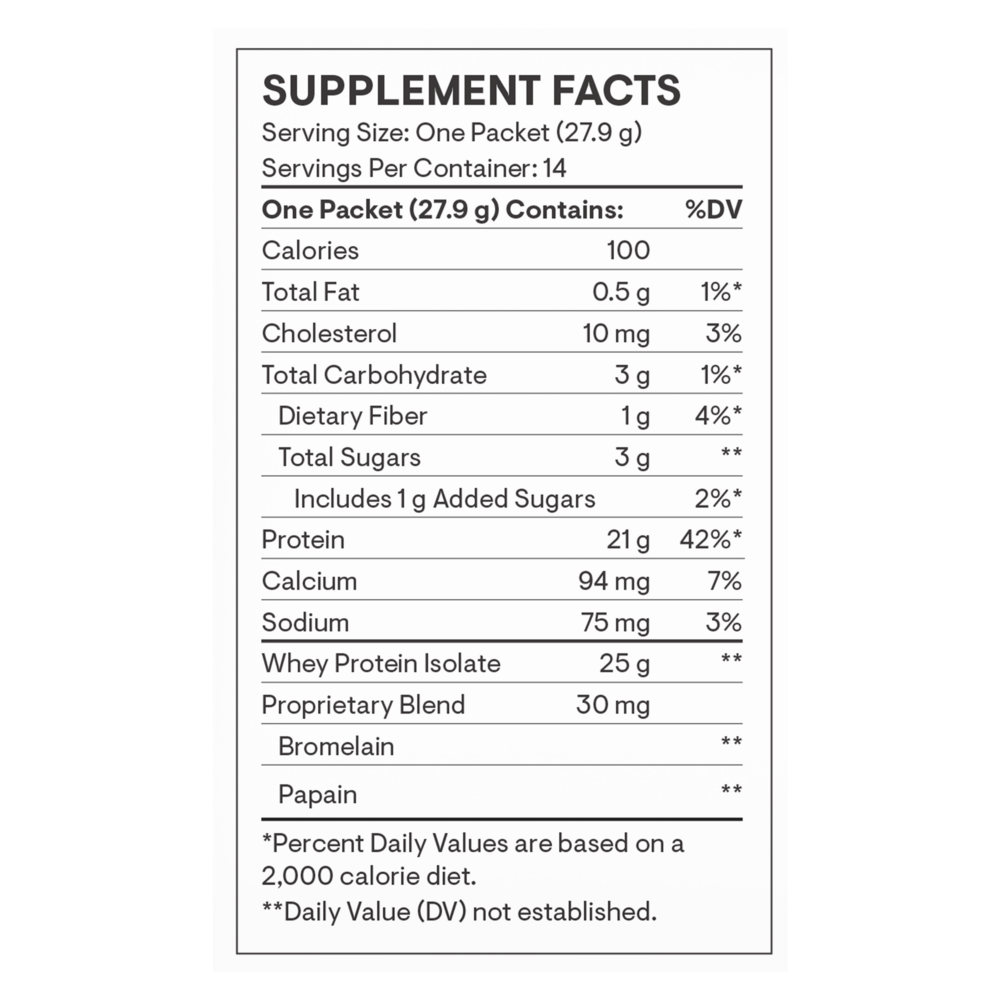 Thorne Whey Protein Isolate - Travel Packs - Vanilla NSF CERTIFIED FOR SPORT