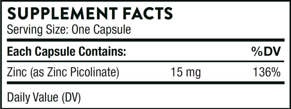 Thorne Zinc Picolinate - 15mg