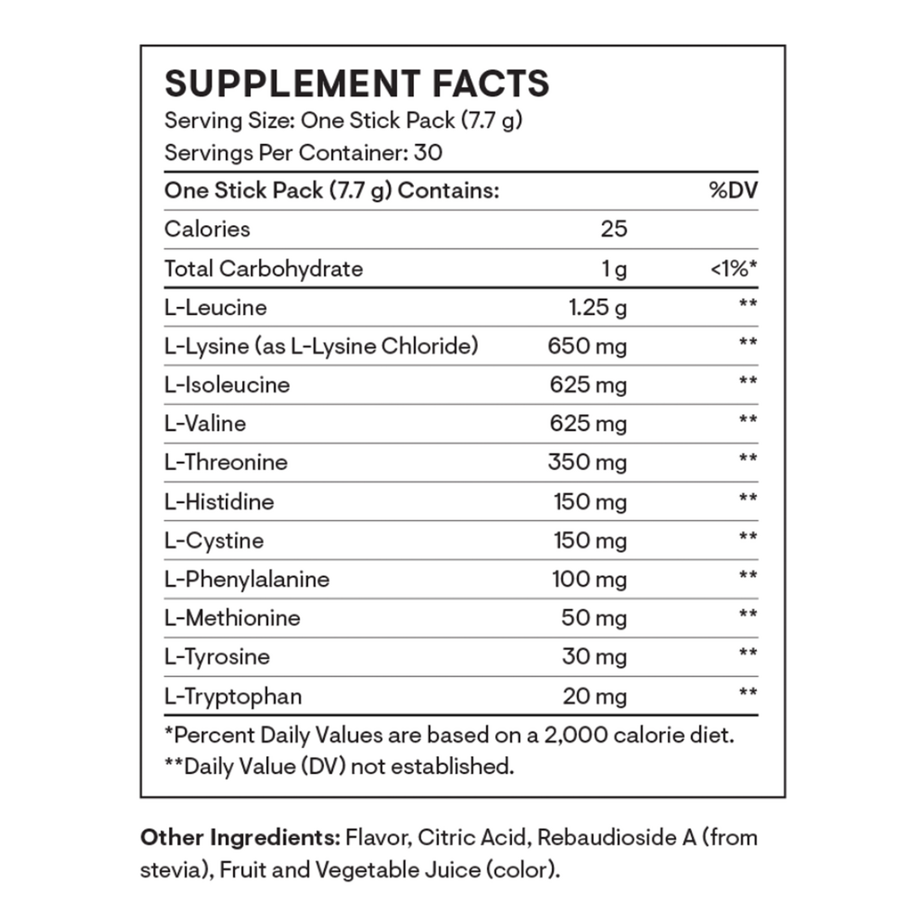 Thorne Amino Complex Travel Packs Berry