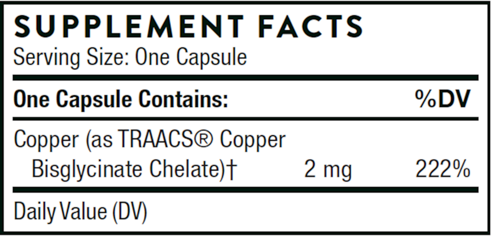 Thorne Copper Bisglycinate