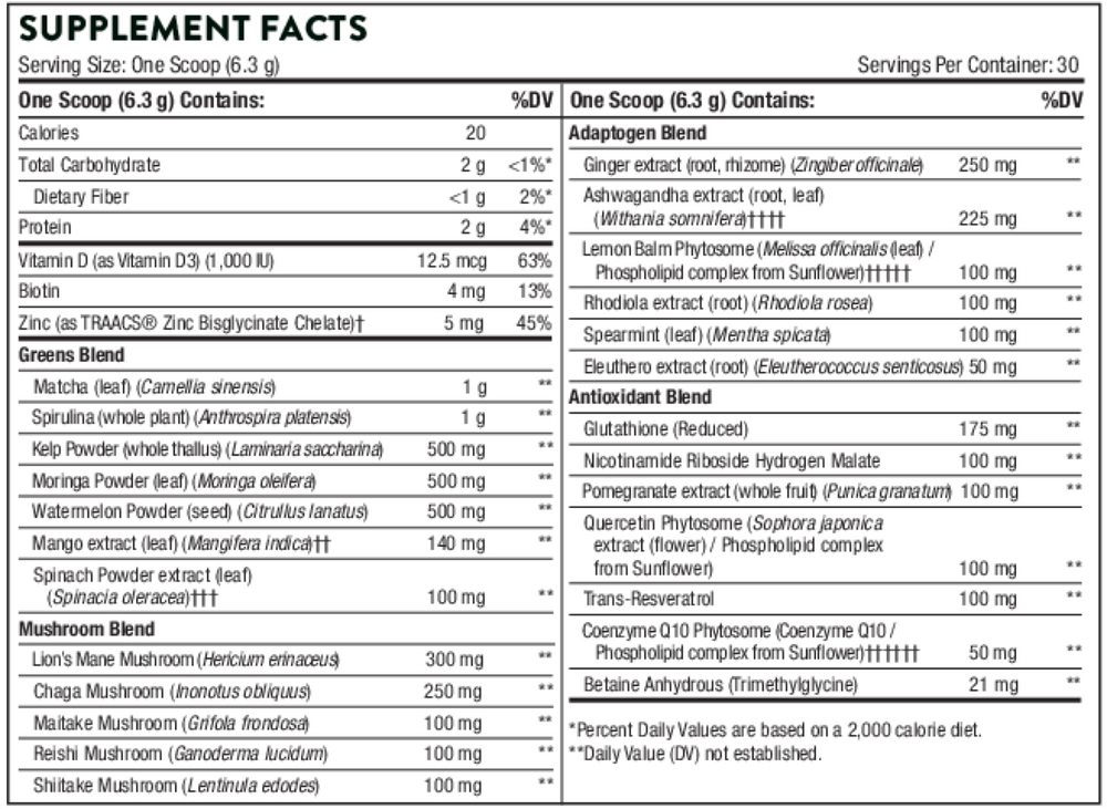 Thorne Daily Greens Plus