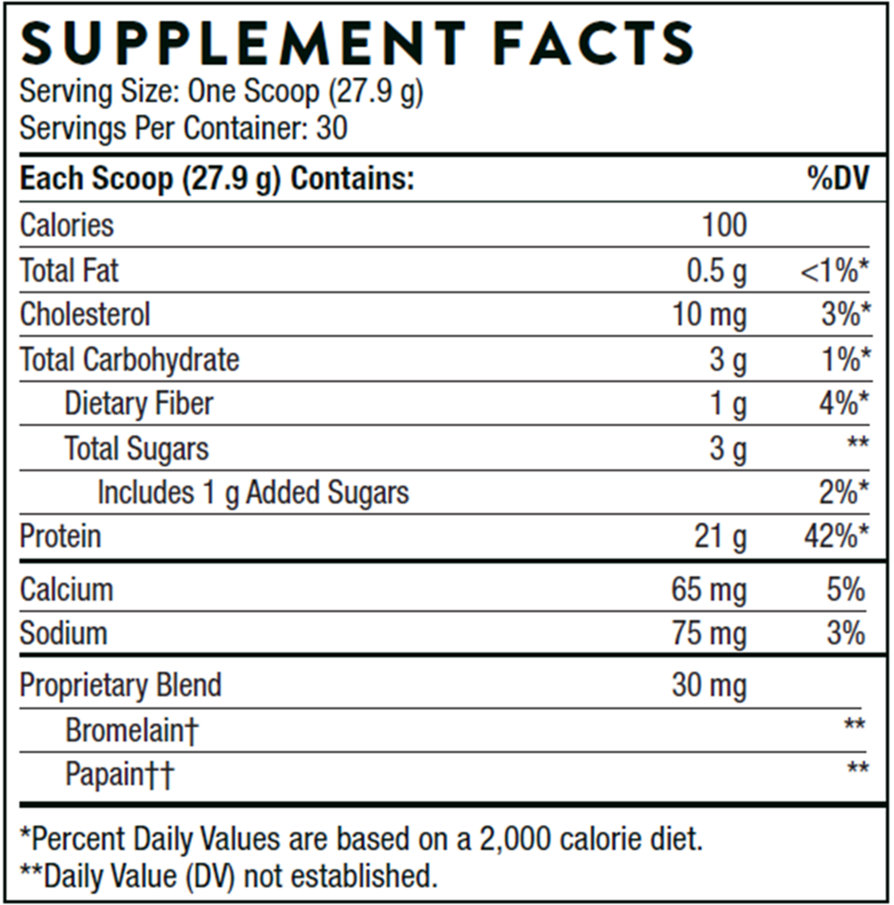 Thorne Whey Protein Isolate - Vanilla NSF CERTIFIED FOR SPORT