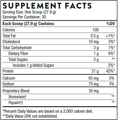 Thorne Whey Protein Isolate - Vanilla NSF CERTIFIED FOR SPORT