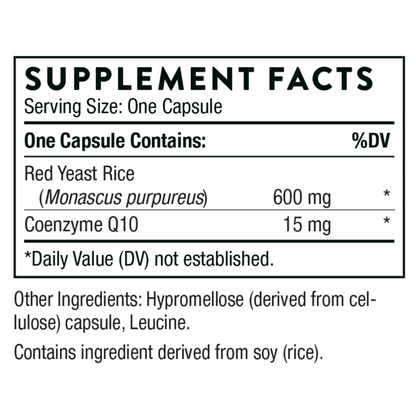 Thorne Red Yeast Rice + CoQ10 (formerly Choleast)
